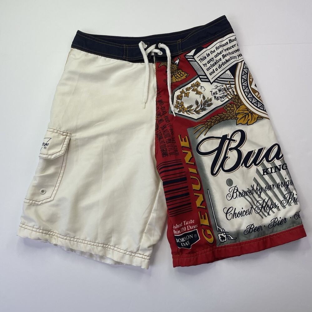 Budweiser Swim Trunks Board Shorts Men’s Size 30 Authentic Anheuser-Busch